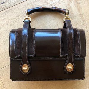 Gucci Vintage Bamboo Handle Handbag